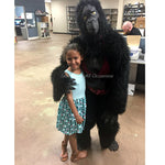 Singing Gorilla in Bikini with Small Girl