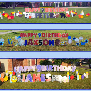 Gaming Birthday Yard Signs Outdoor Party Decoration Oklahoma – Smiles ...