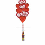 Heart Theme Valentine Mylar Balloons