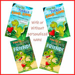 Dinosaur Valentine Card With Hatching Egg