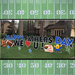 Fathers Day Grill football signs