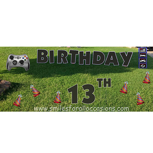 Gaming Birthday Yard Signs