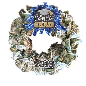 cash money wreath graduation