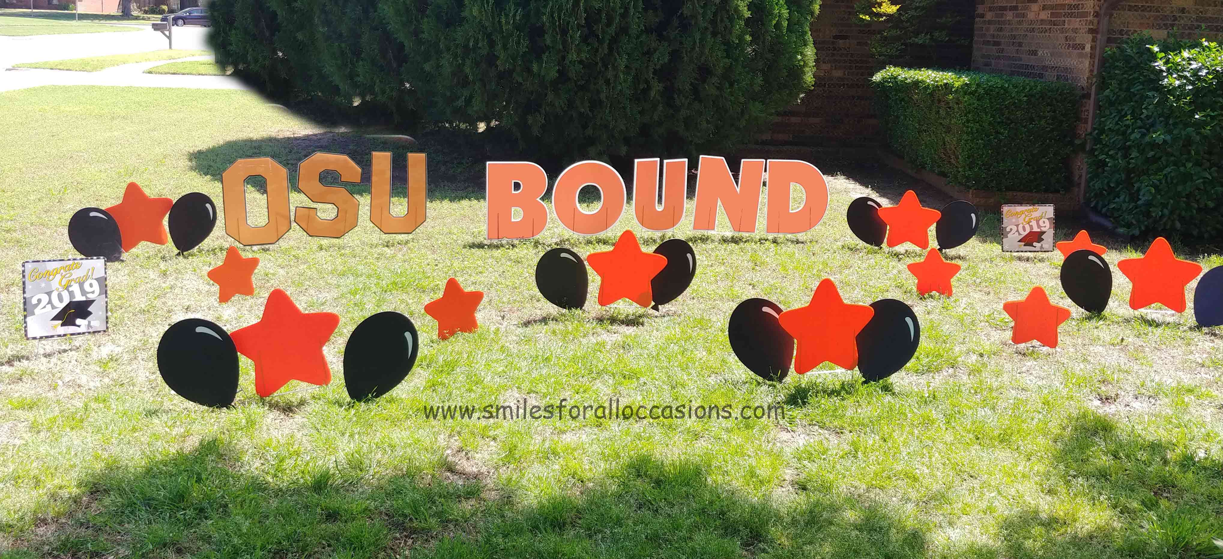 OSU College - Graduation Signs - Balloons and Stars