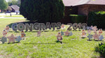 Graduation Large Letters Yard with Owls and Stars