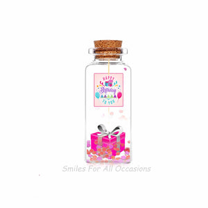 Pink Birthday Mini Bottle