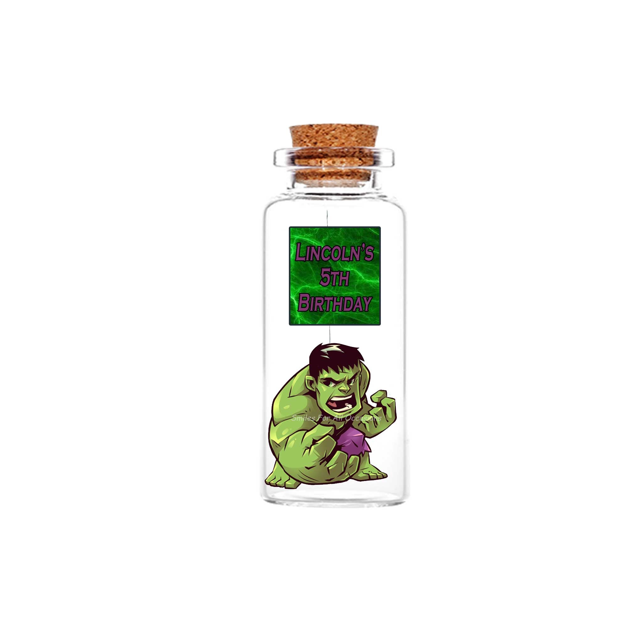 Super Hero Message Mini Bottle – Smiles For All Occasions