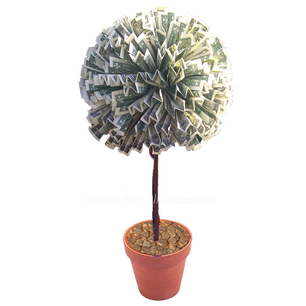 money tree metal Cash Money Topiary Tree – Smiles For All Occasions