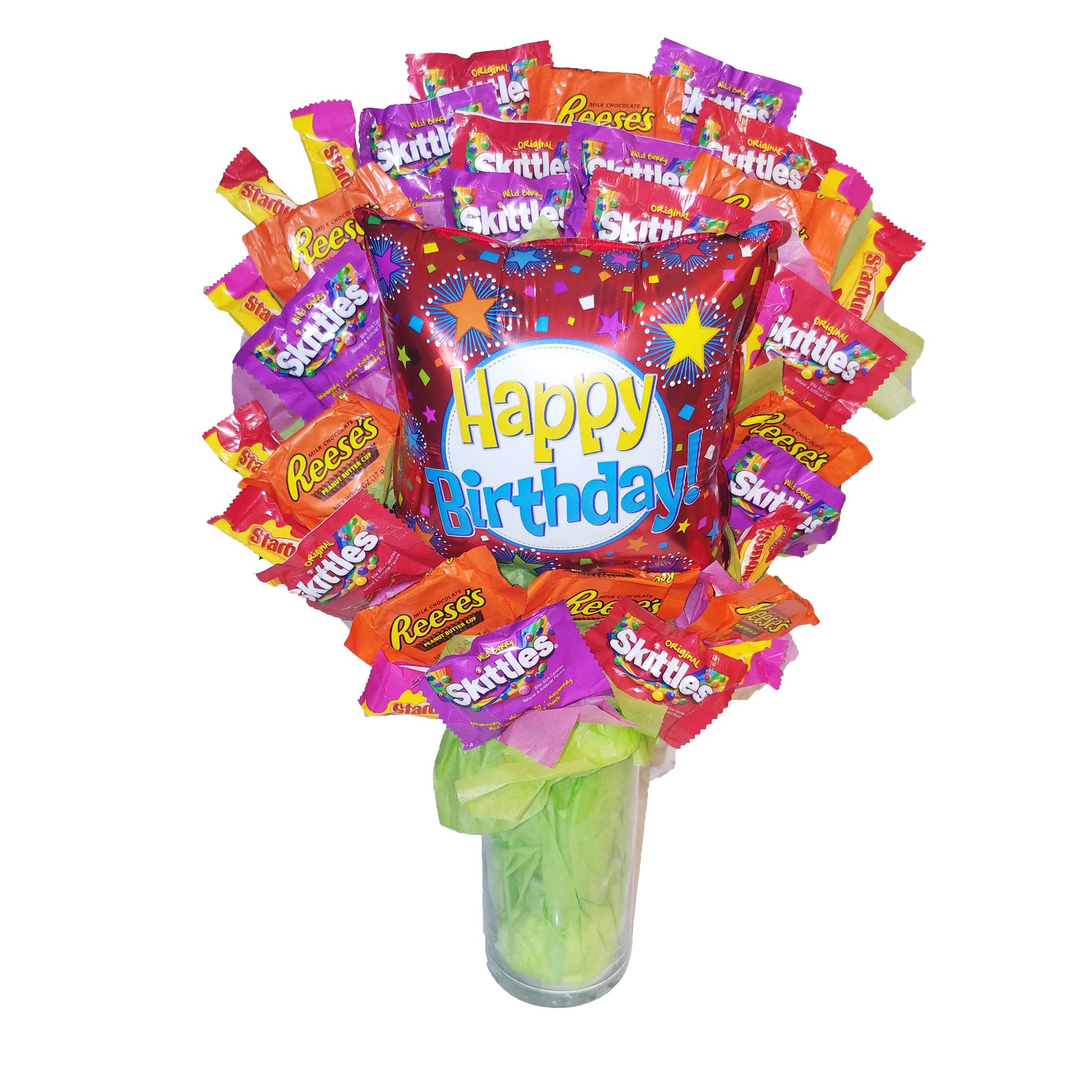Skittles and Starburst Candy Bouquet Birthday - Anniversary's Gift – Smiles  For All Occasions