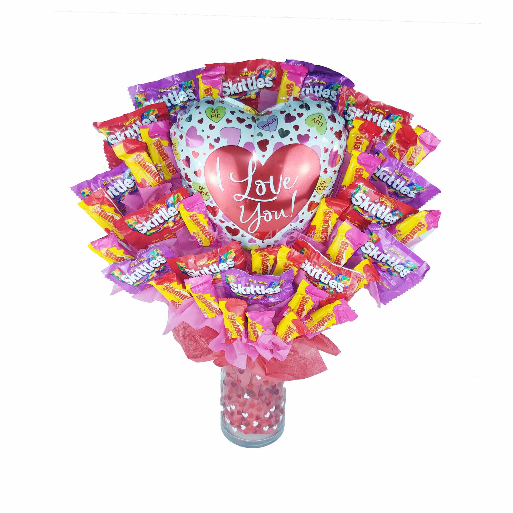 Skittles and Starburst Candy Bouquet