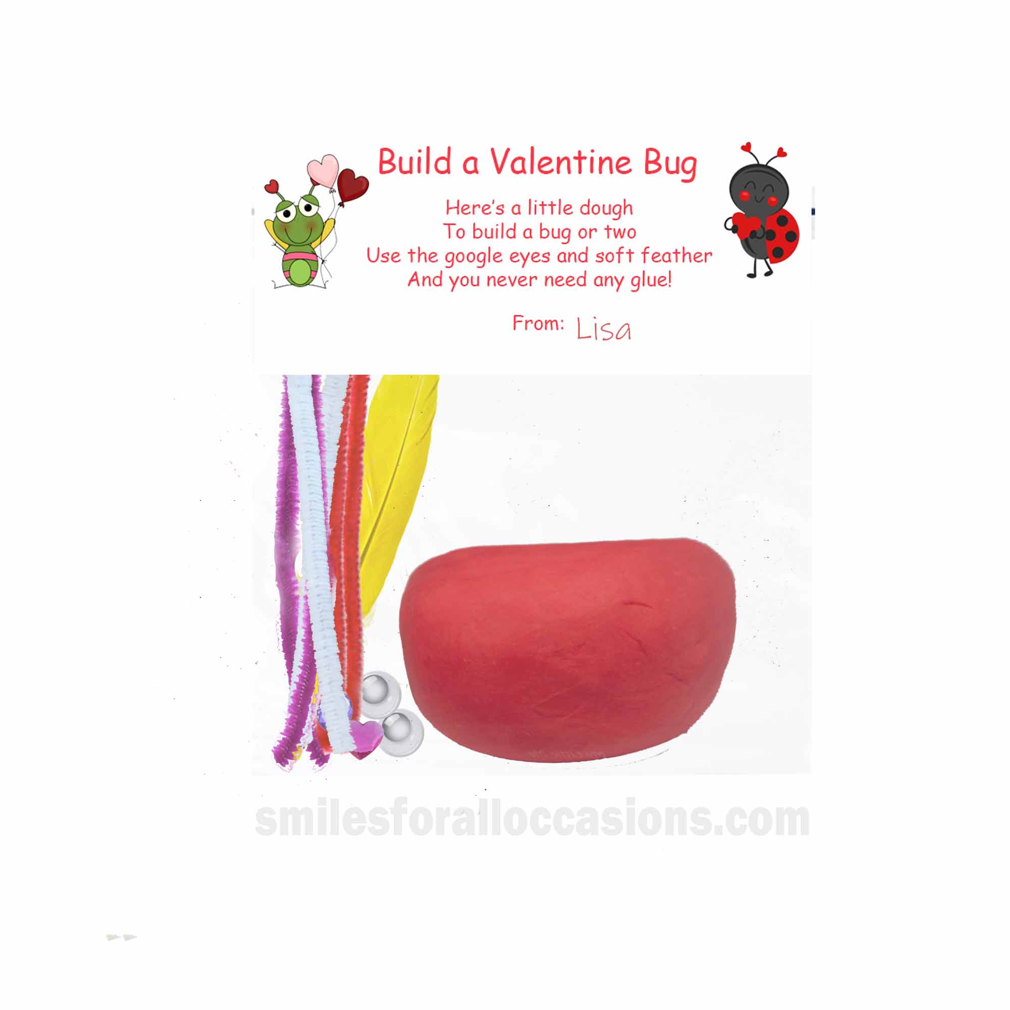 Play Dough School Valentine