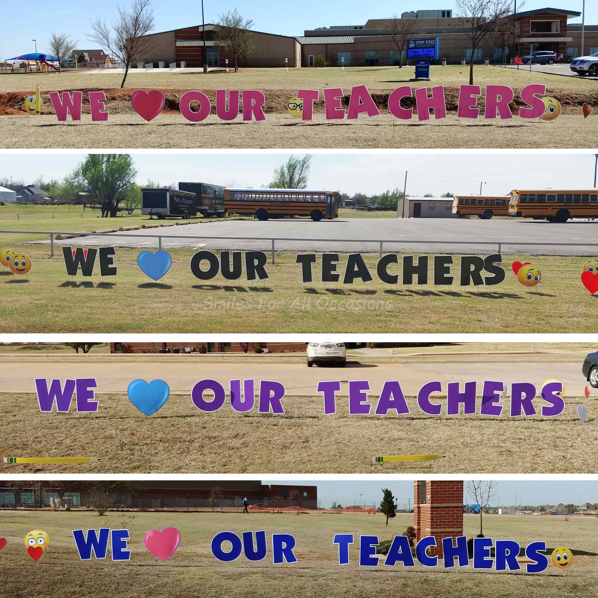 School and Teacher Signs