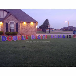 Double Digits Birthday 10th Sports Signs